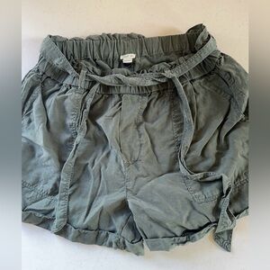 medium aerie paper bag shorts